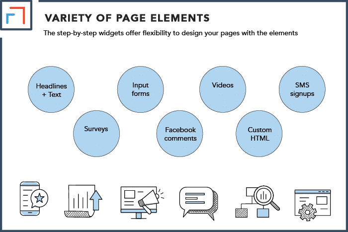 A Great Variety of Page Elements