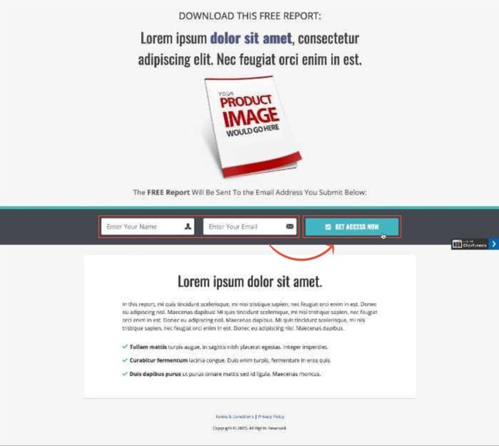 Free Report Landing Page Template (1)