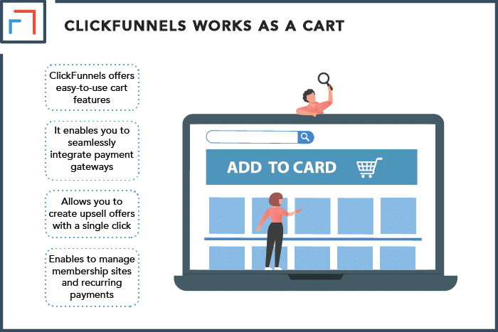 ClickFunnels Works as a Cart