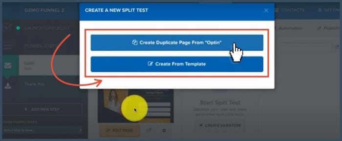 How To Do a Split Test in ClickFunnels - screenshot 1