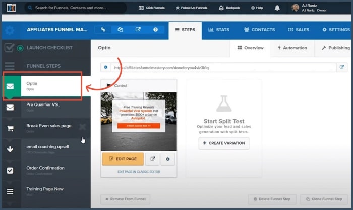 How to Test a Funnel in ClickFunnels - screenshot 1