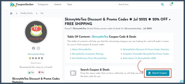 SkinnyMe Tea( SMT) Sales Funnel