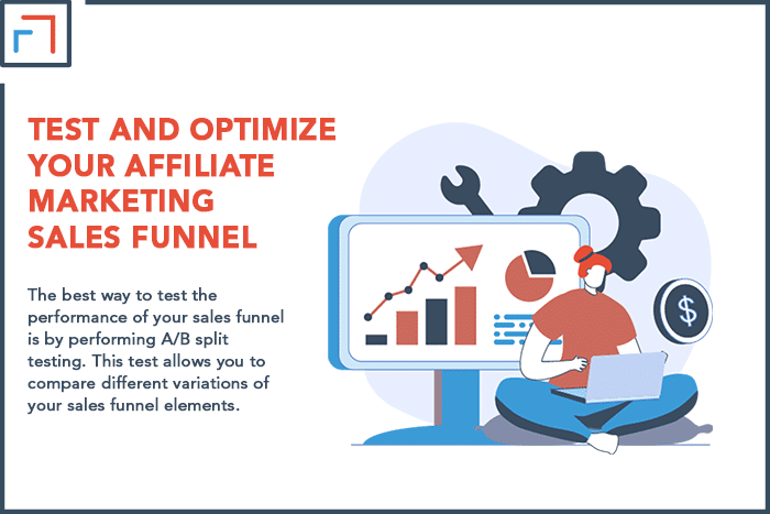 Test and optimize your affiliate marketing sales funnel
