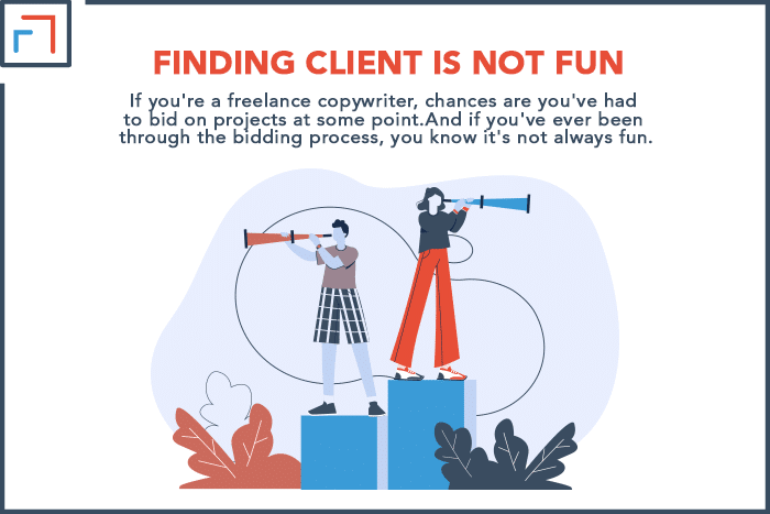 Finding client is not easy