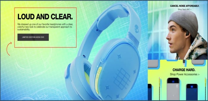 Promotional copywriting as used by Skullcandy