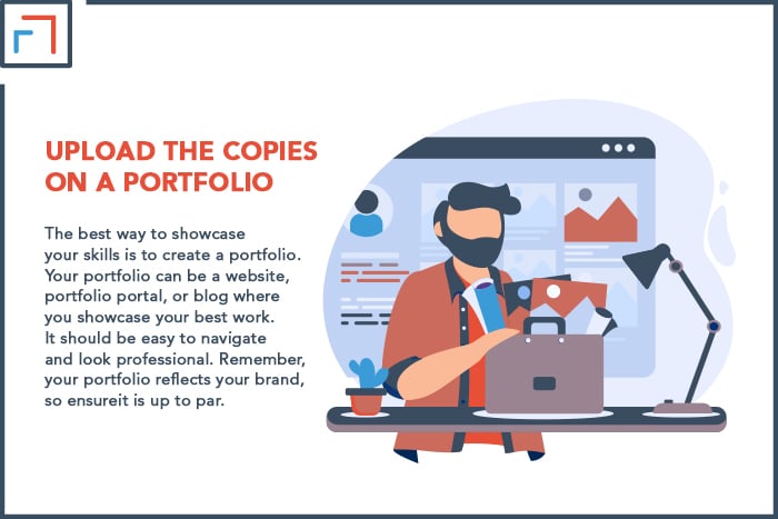 Upload the Copies on a Portfolio