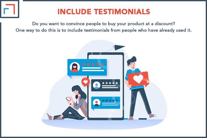 include testimonials