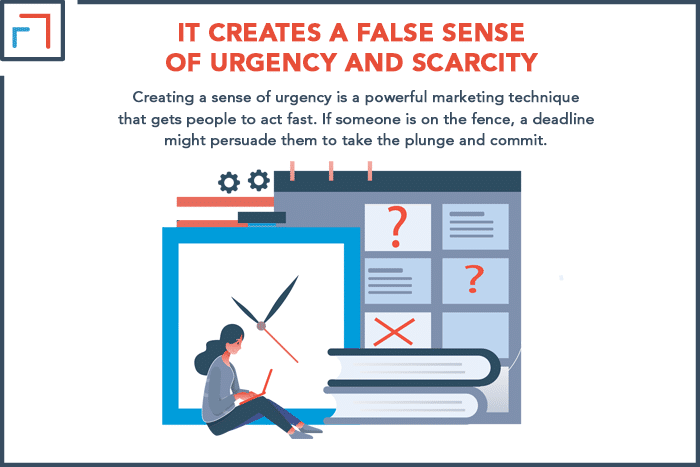 It Creates A False Sense Of Urgency And Scarcity