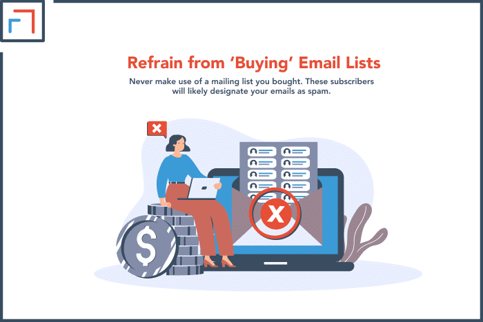 Refrain from ‘Buying’ Email Lists